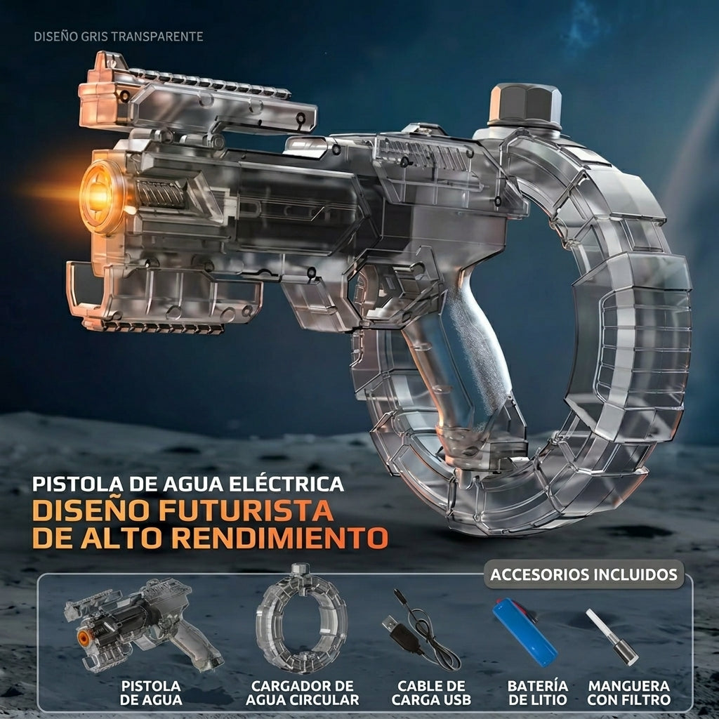 Kora Splash™ – Pistola Eléctrica de Agua